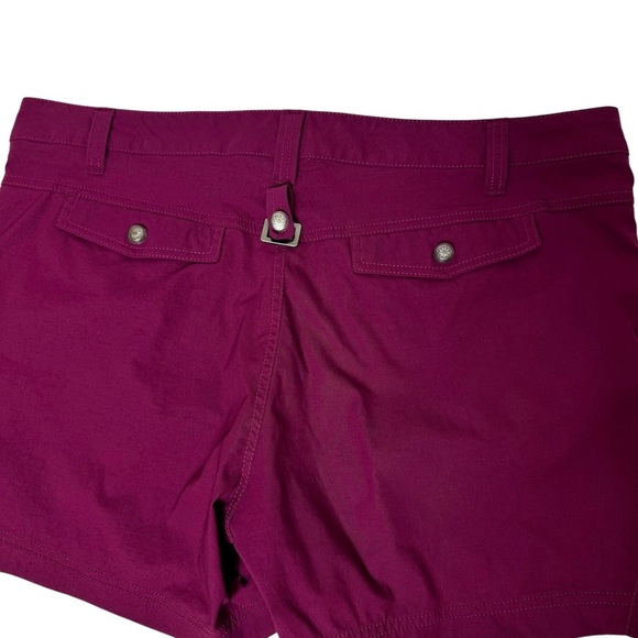 Athleta “Dipper” Quick Dry Pull On Shorts Pockets Pink Fuscia Purple Size 16 - Picture 3 of 16